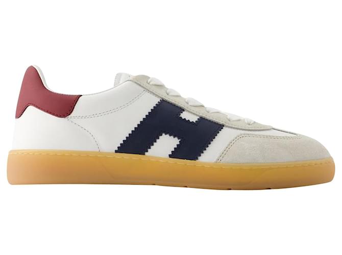 スニーカー Hogan H647 Allacciato Sneakers - Leather - White H647 Allacciato Sneakers - Hogan - Leather - White ref