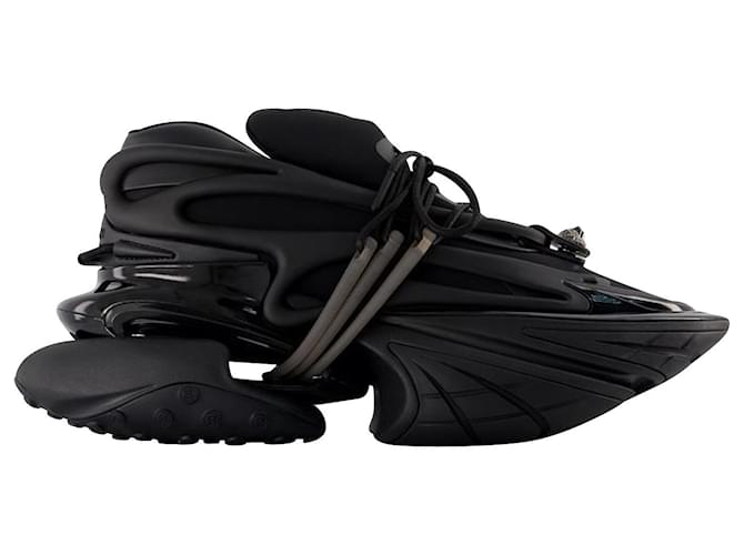 Unicorn Sneakers - Balmain - Leather - Black Pony-style