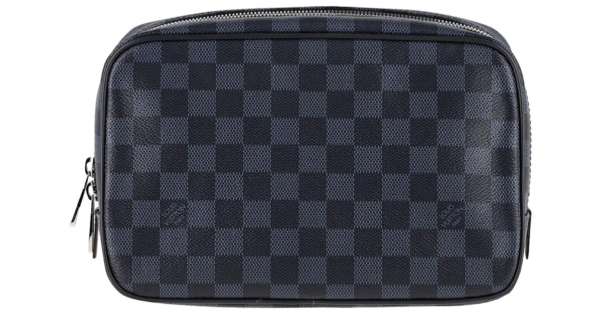 Louis Vuitton Damier Graphite Toiletry Pouch PM in Black Coated