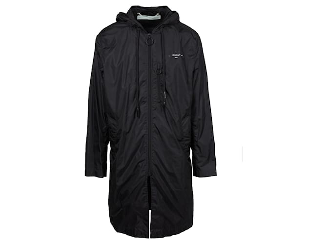 【希少】OFF-WHITE Unfinished Raincoat ブラック UNFINISHED RAINCOAT in black | Off-White™ Official US