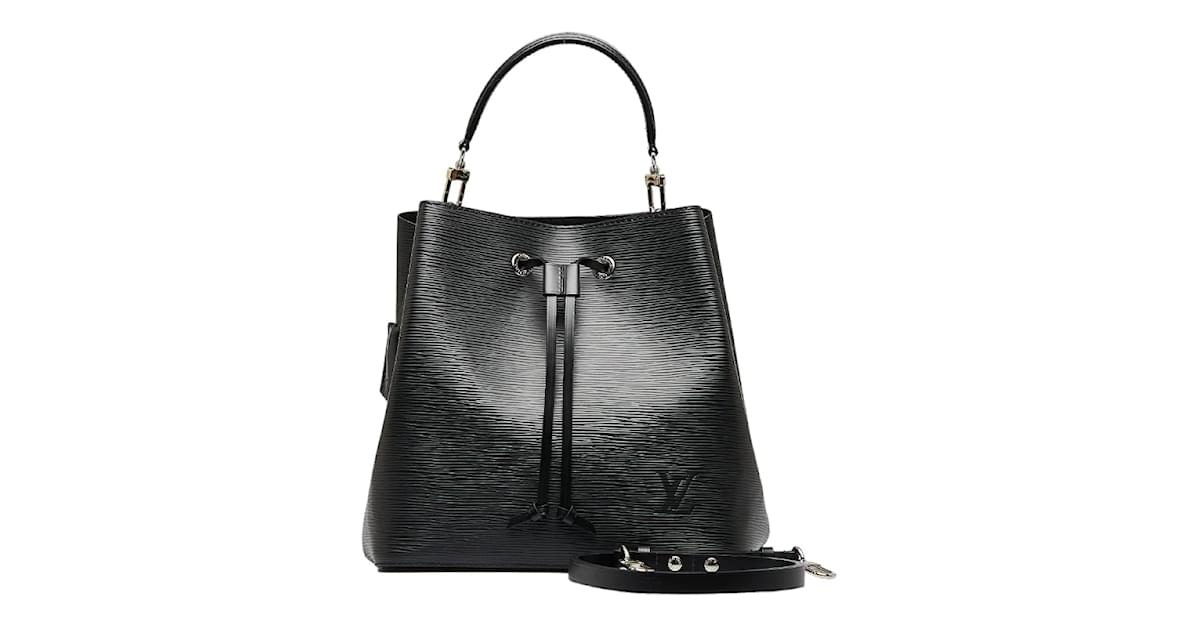 Néonoé Louis Vuitton Epi NeoNoe MM M54366 Black Leather Pony-style
