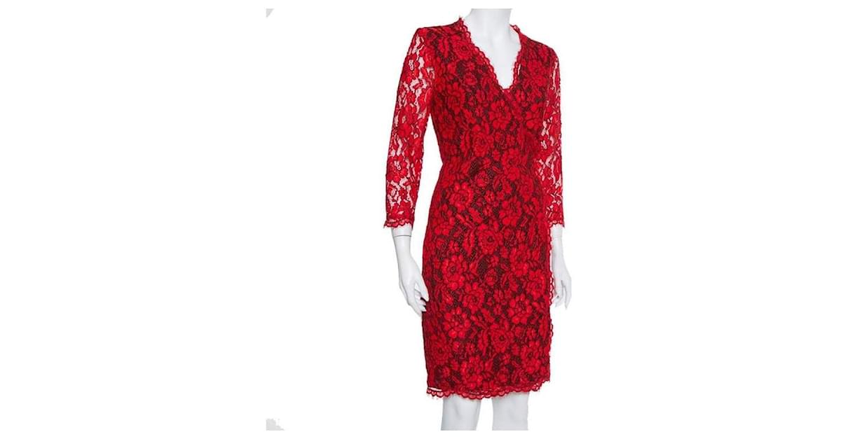 Dvf julianna shop lace wrap dress