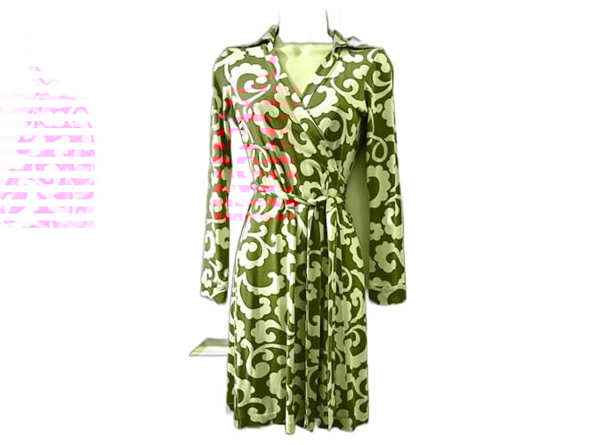 Furstenberg Wrap Dvf Chain Print Dress New Jeanne Chain Wrap