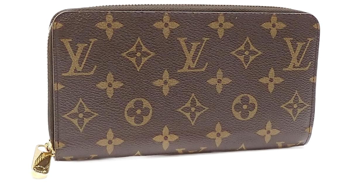 LOUIS VUITTON purse M60017 Zippy wallet Monogram canvas Brown Women Used
