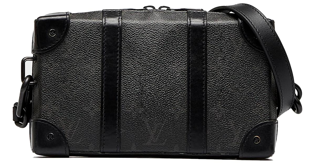 Louis Vuitton Brown Monogram Eclipse Soft Trunk Wallet Crossbody Black  Cloth ref.954641 - Joli Closet
