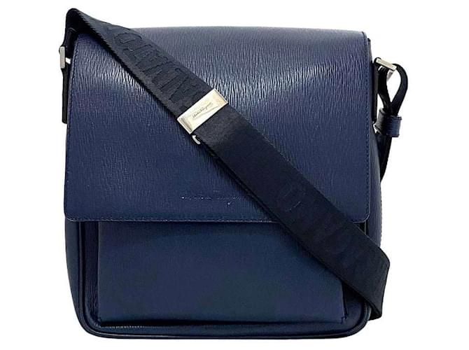 Salvatore Ferragamo Navy blue Leather ref.948425 - Joli Closet