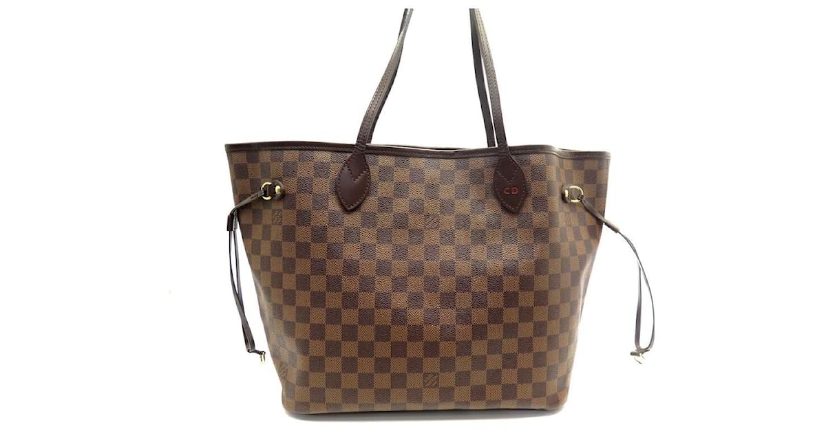 NEW LOUIS VUITTON CABAS NEVERFULL MM HANDBAG IN DAMIER EBENE BAG CANVAS  Brown Cloth ref.949288 - Joli Closet