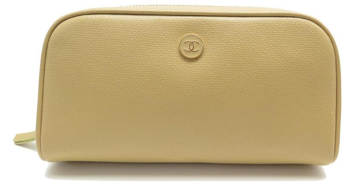 NEW CHANEL COSMETIC POUCH POUCH BAG IN CAVIAR