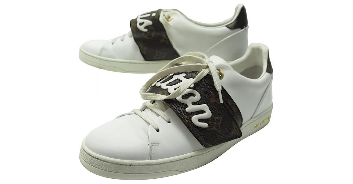 Frontrow leather trainers Louis Vuitton Brown size 38.5 IT in