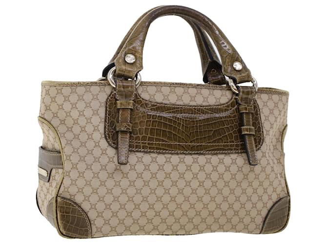 バッグ CELINE C MACADAM LEATHER BOOGIE HAND BAG Celine Boogie Bag C Macadam Canvas Leather Handbag Women