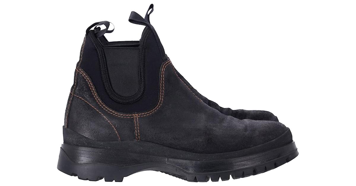 Prada chelsea cheap boots neoprene