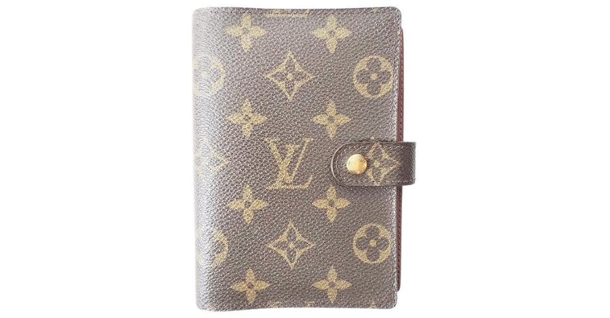 Pre-Owned Louis Vuitton Notebook Cover Monogram Panda Agenda PM Brown  Canvas Ladies R20011 (Good) 