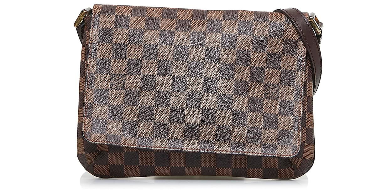 Louis Vuitton Damier Ebene Canvas Leather Musette Tango Short