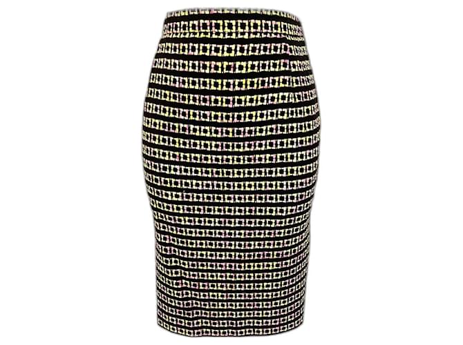 Jupe crayon noire avec fermeture éclair latérale stylée T L (D'occasion
