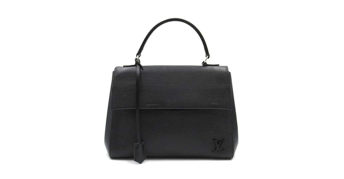 Louis Vuitton Epi Cluny M52252 Black Leather Pony-style calfskin