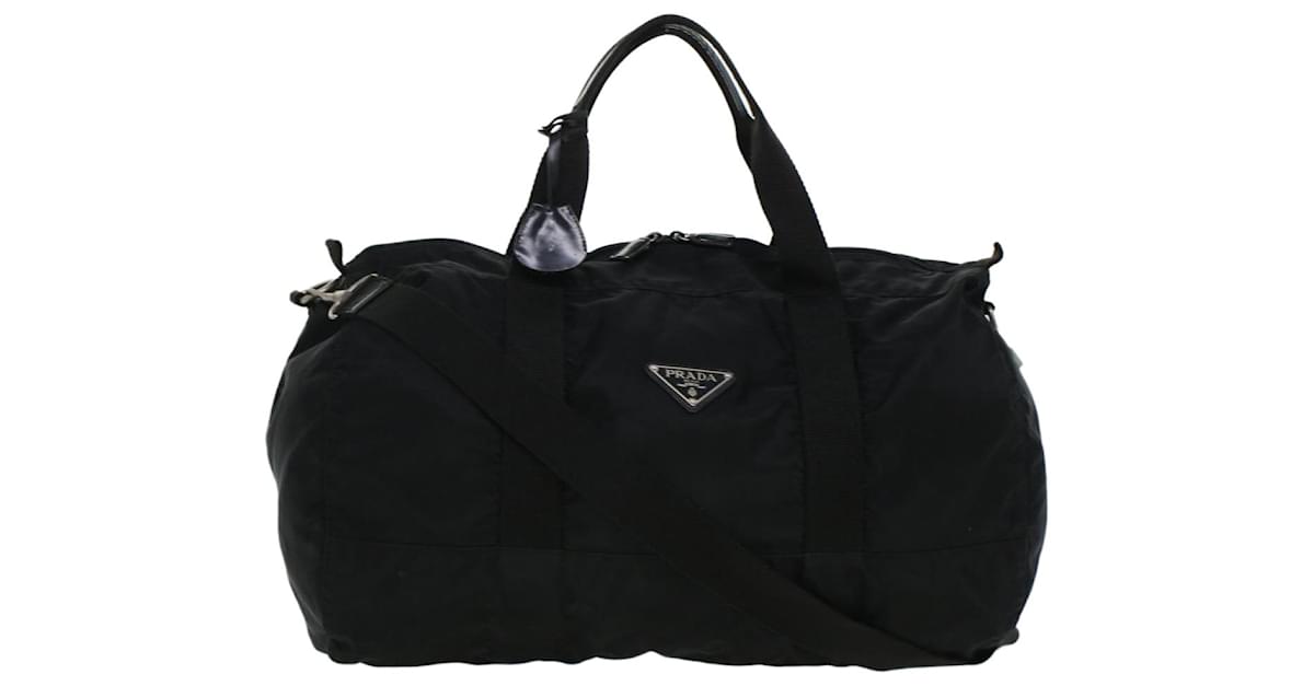 PRADA Boston Bag Nylon 2way Black Auth bs5629 ref.954157 - Joli Closet