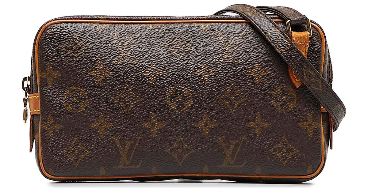 Louis Vuitton Monogram Pochette Marly Bandouliere Brown Cloth ref
