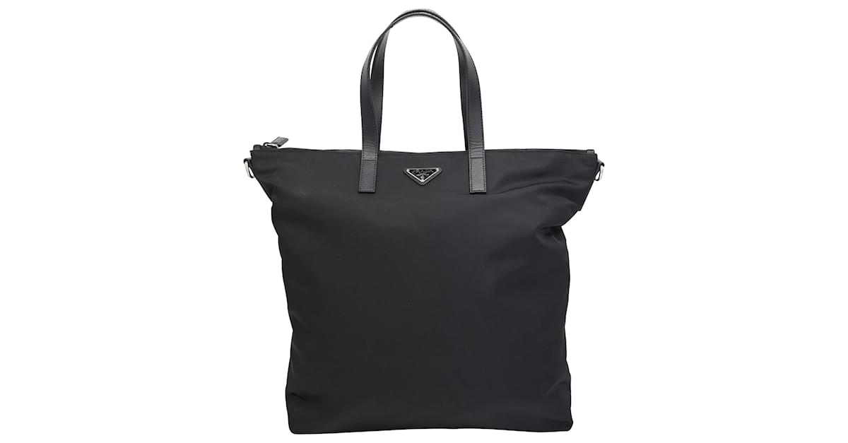 Prada Tessuto City Tote Bag in Black Nylon ref.954955 - Joli Closet