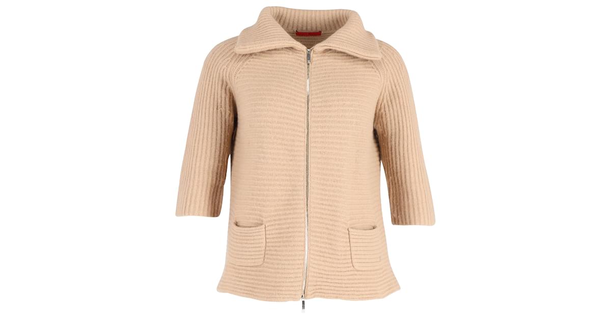 Carolina herrera wool funnel neck clearance coat