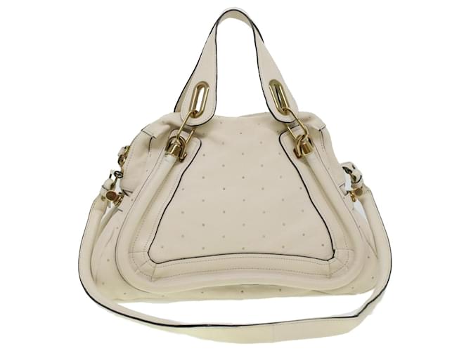 Vintage Chloé Paraty 2way Hand Bag y2k Chloe Paraty Vintage Crossbody 2Way Hand Shoulder bag Italy White