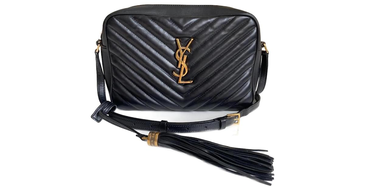 Saint Laurent Lou camera bag Black Leather ref.956510 - Joli Closet