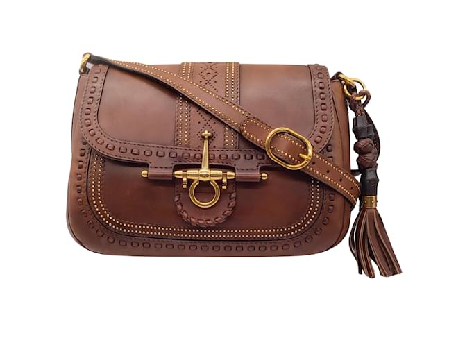 Gucci Brown Calf Leather Bos Taurus Regular Belt main image 1