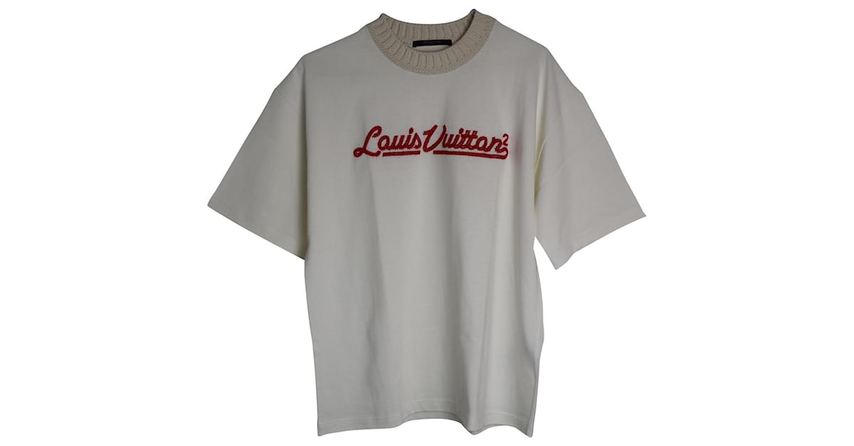 Louis Vuitton x Nigo - Authenticated T-Shirt - Cotton White for Men, Never Worn