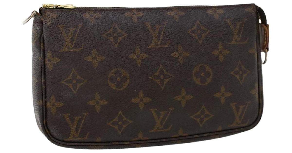Auth LOUIS VUITTON Pochette Accessoires M51980 Monogram SL1001 Handbag