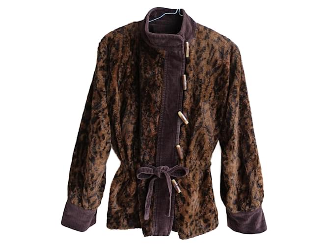 Veste en jeans pour homme avec doublure intérieure fourrure