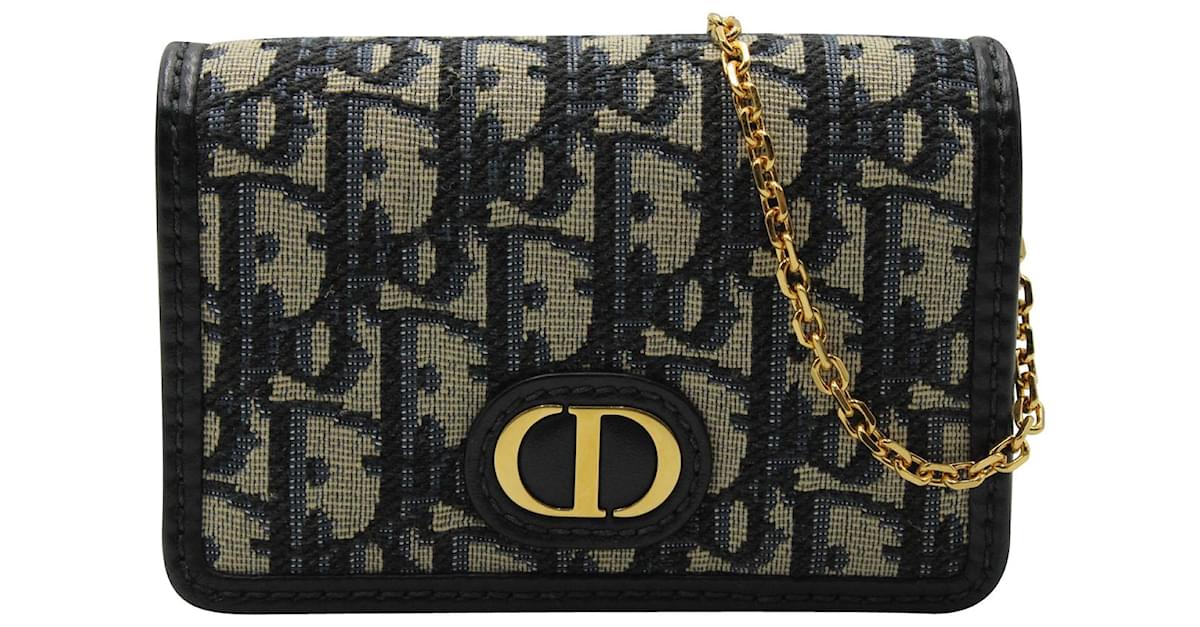 Dior - CD Signature Bag with Strap Blue Dior Oblique Jacquard - Women
