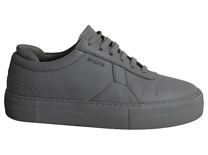 Axel Arigato Platform Sneakers in Grey Leather Joli