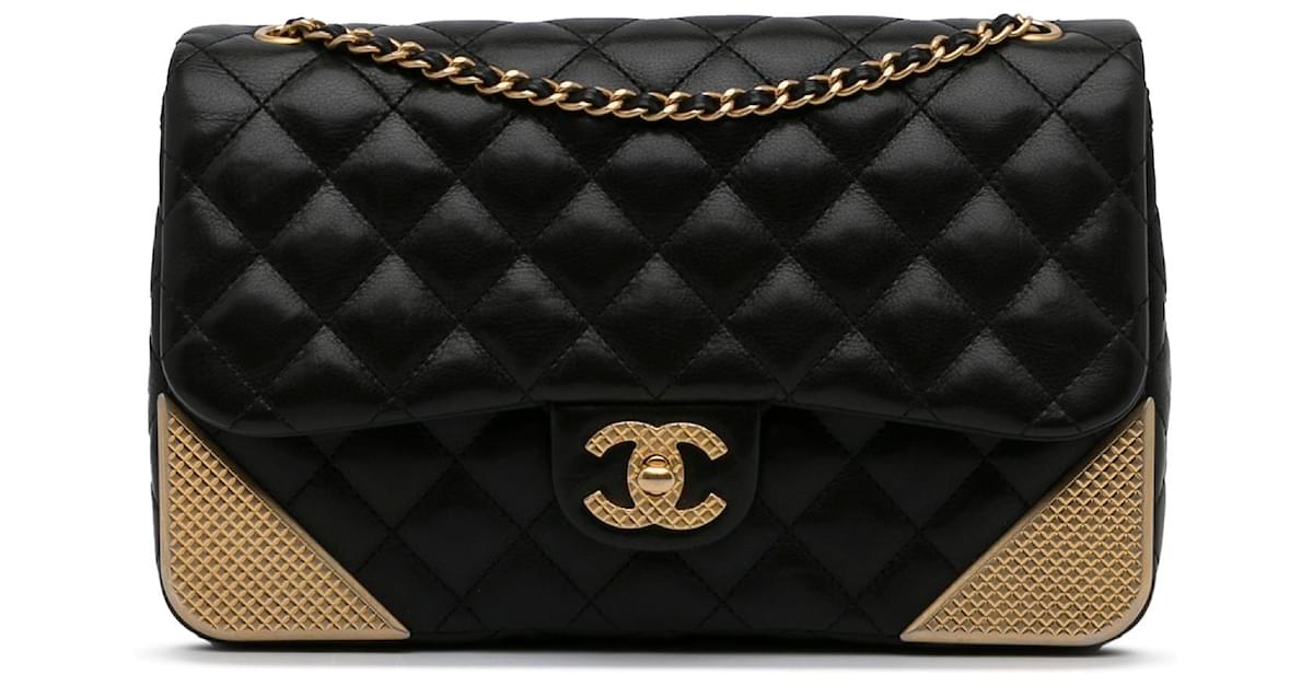 Chanel Rock the Corner Flap Bag Chevron Mini Chain Shoulder Bag