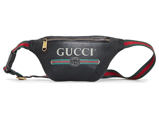 【GUCCI 】Interlocking Gradient Logo Belt Bag MULTI Gucci Black Logo Belt Bag Multiple colors Leather Pony-style
