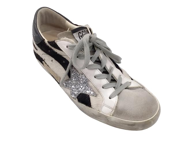 Golden Goose Deluxe Brand GGDB White / Black / Silver