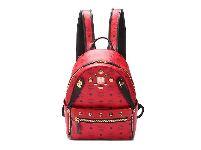 MCM Visetos Stark Backpack B0279 Red Cloth ref.961983 - Joli  display picture 2