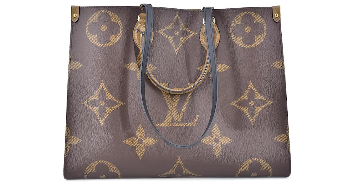 Louis Vuitton Monogram Giant Reverse OnTheGo GM M45320 Brown Cloth  ref.961991 - Joli Closet