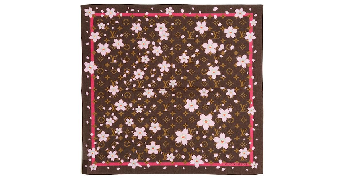 Louis Vuitton Limited Edition Takashi Murakami Cherry Blossom Silk