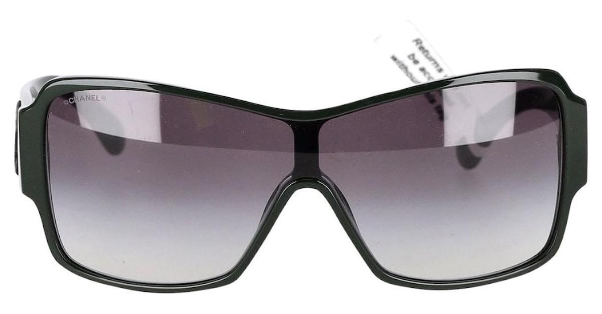 Chanel 5449 1228/S6 Gradient Oversized Shield Sunglasses in Dark Green  Acetate Cellulose fibre ref.962498