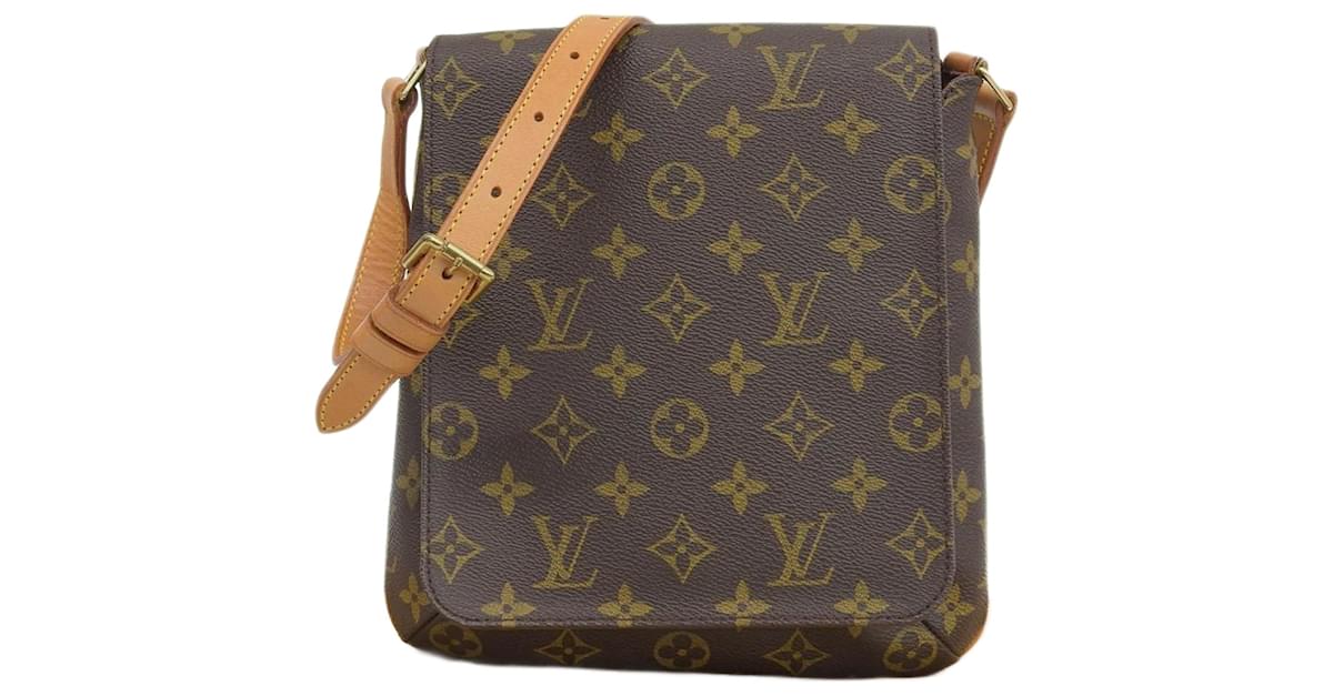 Louis+Vuitton+Musette+Salsa+Shoulder+Bag+Brown+Leather for sale