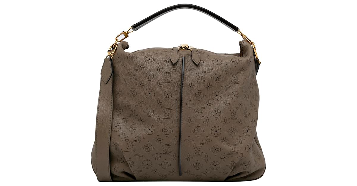 Louis Vuitton Brown Monogram Mahina Selene PM Light brown Leather  Pony-style calfskin ref.963185 - Joli Closet