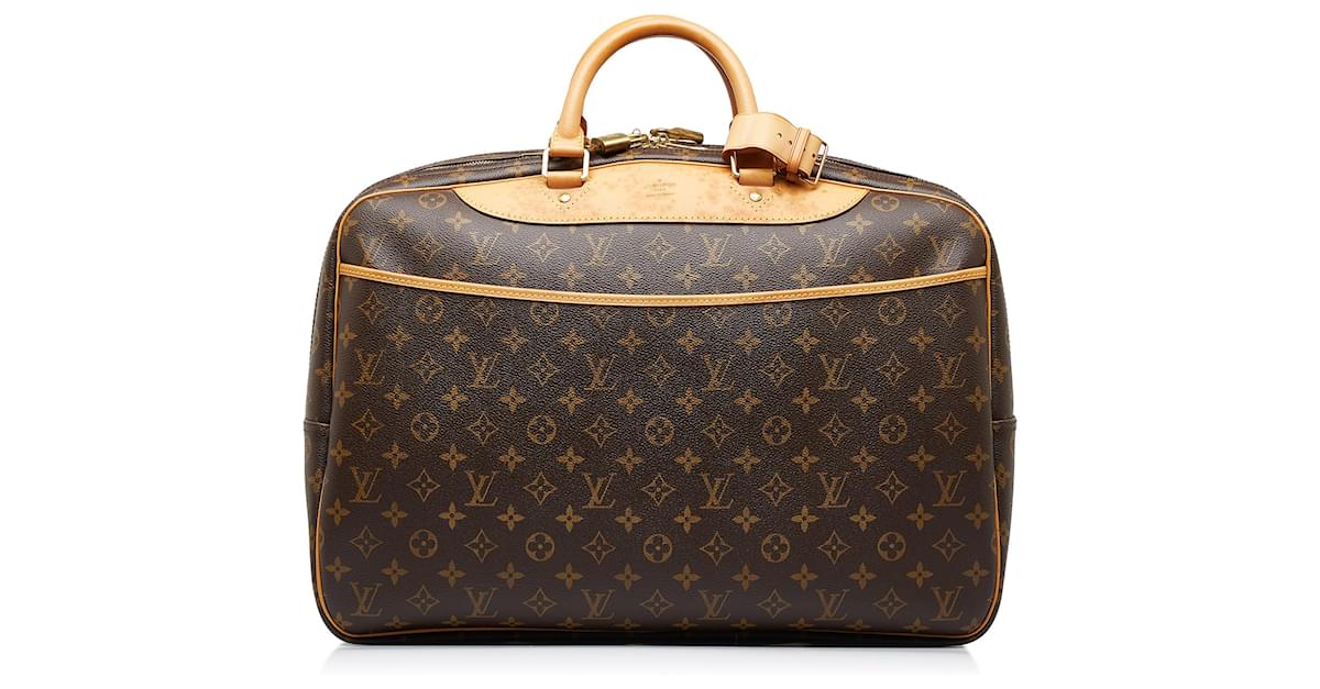 Louis Vuitton Brown Monogram Alize 24 HEURES Leather Cloth ref.963233 -  Joli Closet