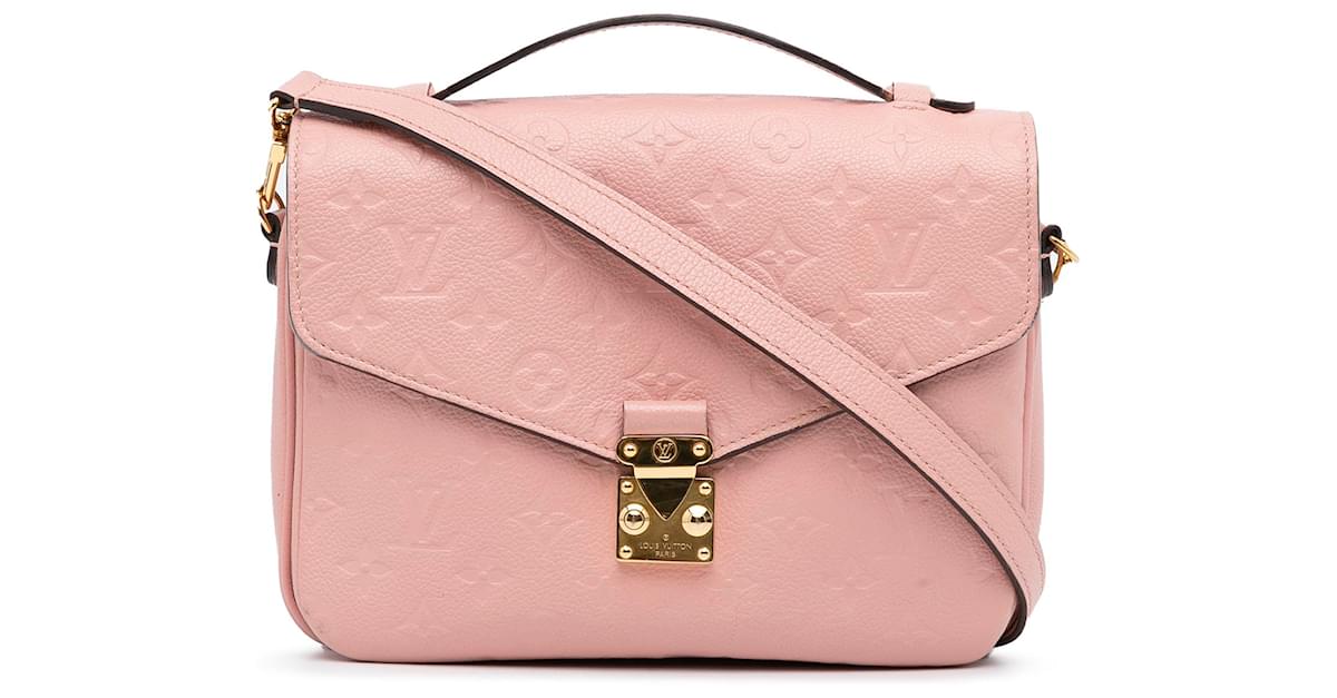 Louis Vuitton Pink Monogram Empreinte Pochette Metis Leather ref.963258 -  Joli Closet