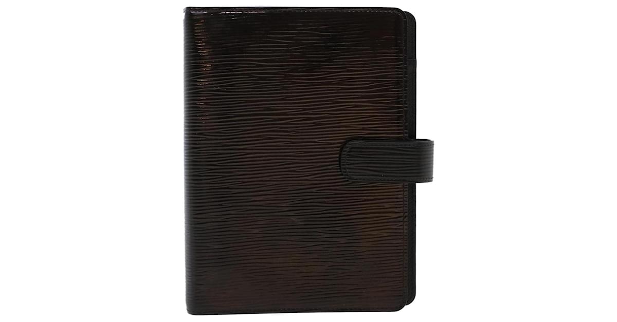 Louis Vuitton Agenda MM Black Leather ref.708347 - Joli Closet