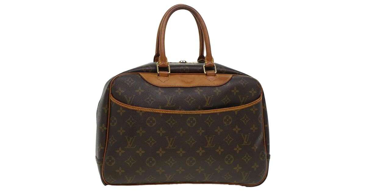 LOUIS VUITTON Monogram Deauville Hand Bag M47270 LV Auth rd5346