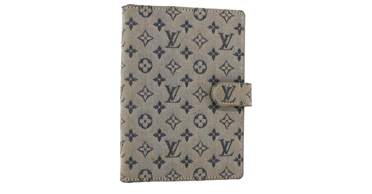 LOUIS VUITTON Monogram Mini Agenda PM Day Planner Cover Blue