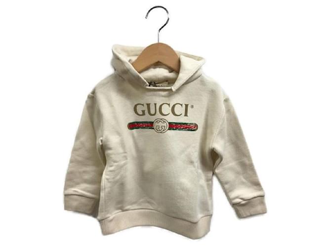 GUCCI Gucci Logo Beige Sweatshirt Baumwolle Joli Closet