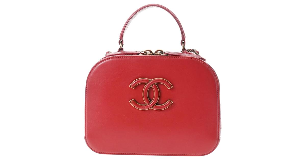 Chanel Coco Curve Red Pony-Style Calfskin Shoulder Bag (Pre-Owned)