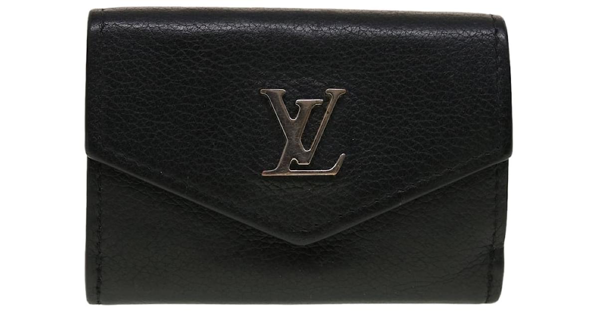 Louis Vuitton LOCKMINI Wallet, Black, One Size
