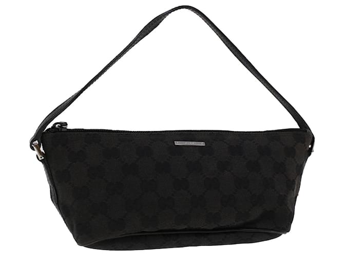 バッグ Gucci GG Accessory Pouch Leather Black GG jumbo medium pouch in black leather | GUCCI® US