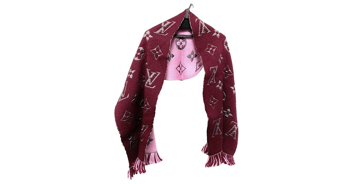 LOUIS VUITTON Logomania Duo Scarf - Wine